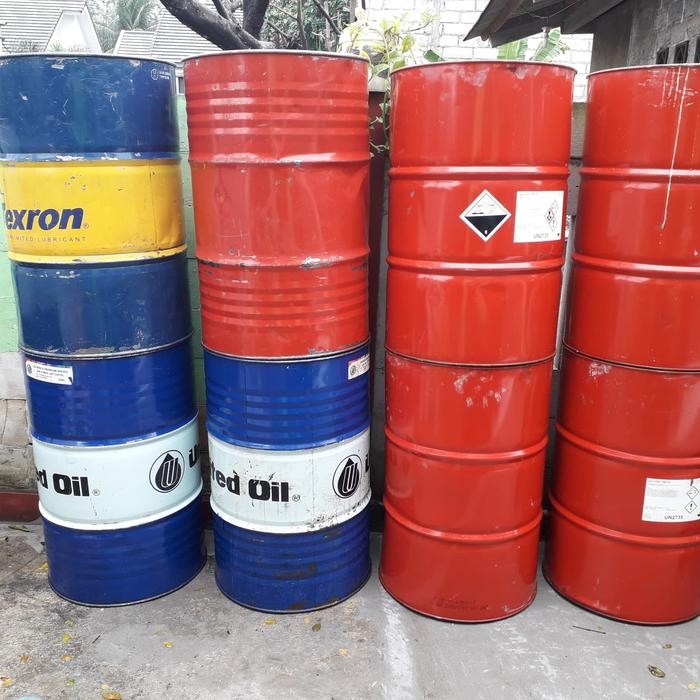 Drum Tong Besi 200 Liter Tutup Kecil