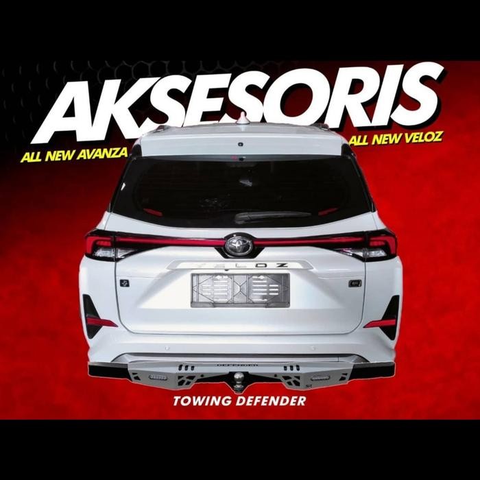 PREMIUM BUMPER TOWING DEFENDER SILVER AVANZA-VELOZ-XENIA 2022 SUPER QUALITY