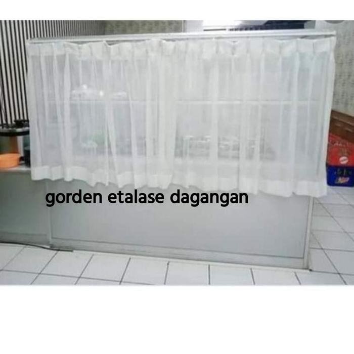 PREMIUM Gorden etalase makanan tutup warung tirai gerobak