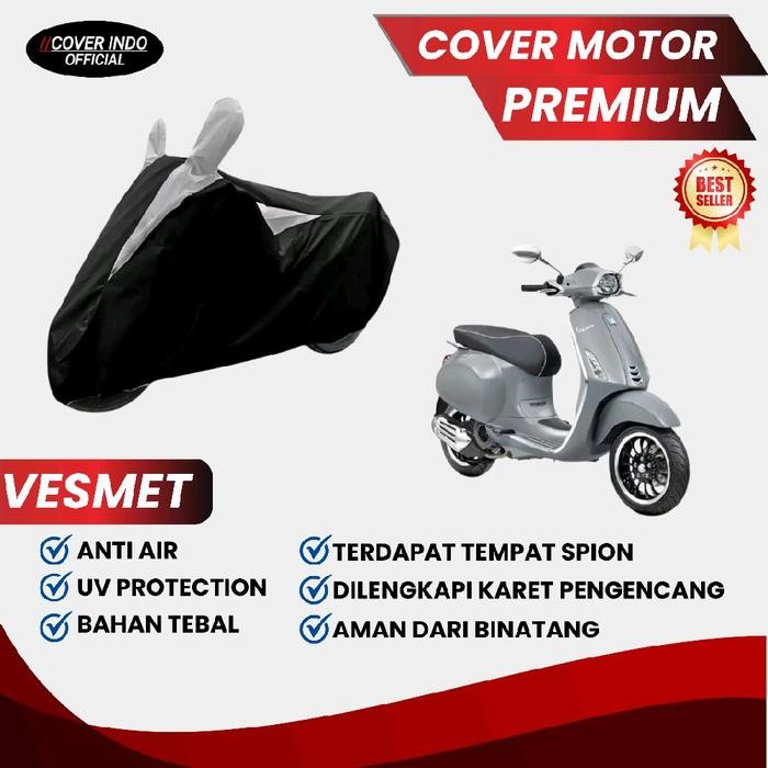PREMIUM Sarung Motor Vespa matic Cover Motor Vespa Matic Penutup Motor Vespa Matic Waterproof
