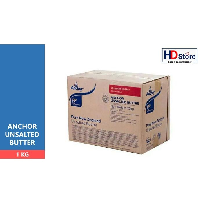 

ANCHOR UNSALTED BUTTER - MENTEGA TAWAR 1 KG