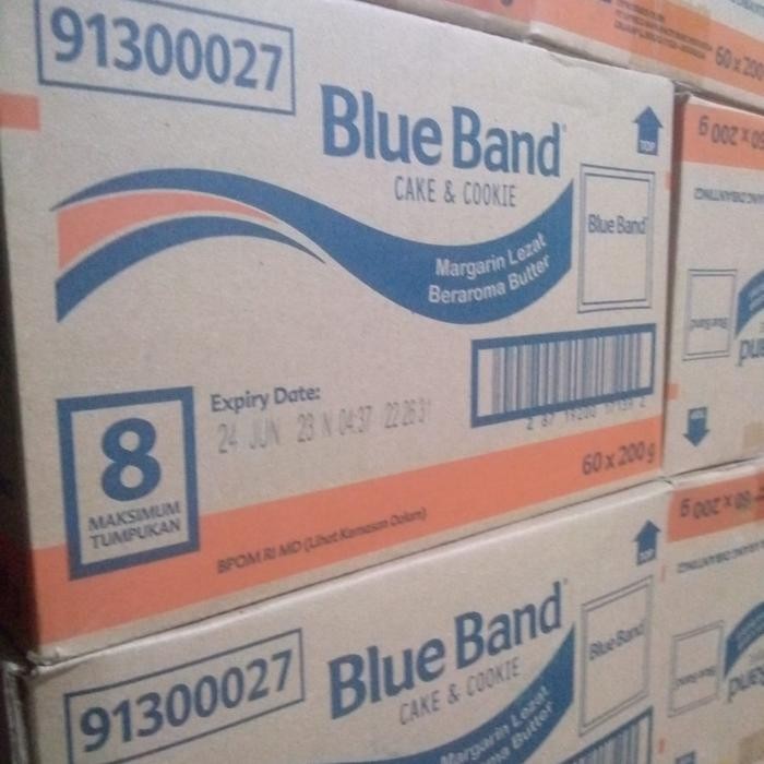 

blue band cake and cookies 200 gram 1 dus isi 60 sachet / blueband 200