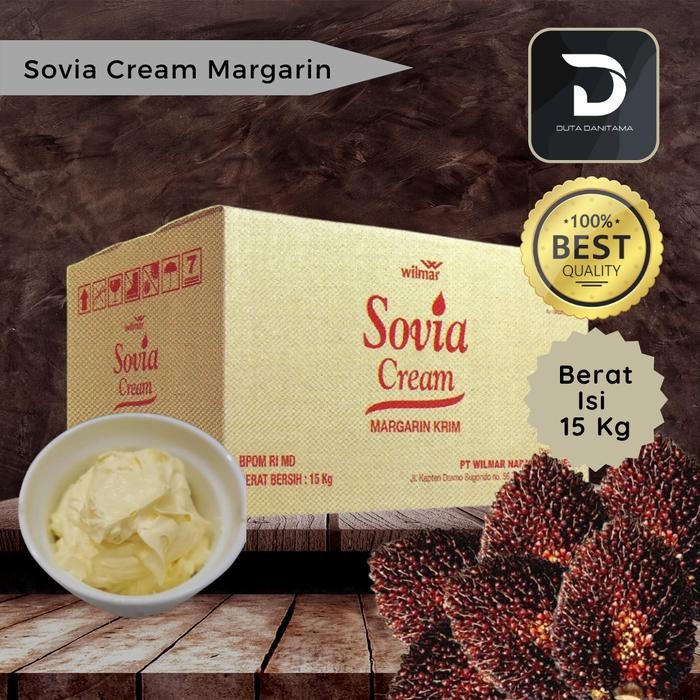 

Sovia Cream Margarine 15 Kilogram (Mentega Padat)