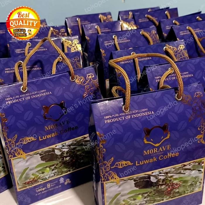 

KOPI LUWAK LIAR Luwak Morave Wild Pure Luwak Coffee halal 100 gr