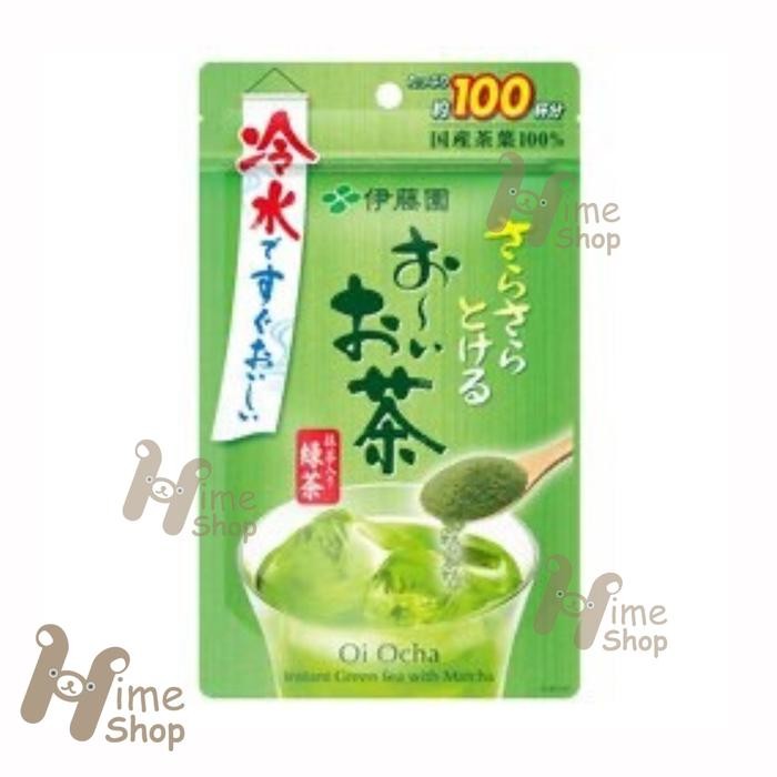 

ITOEN Oi Ocha Instant Green Tea Powder Hot And Cold 100 cups 80g Bubuk