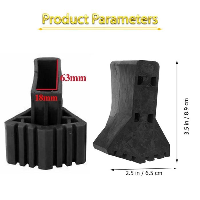 2PCS Karet Kaki Tangga Teleskopik double/Karet Kaki Tangga Lipat Anti Slip Karet Kaki Tangga