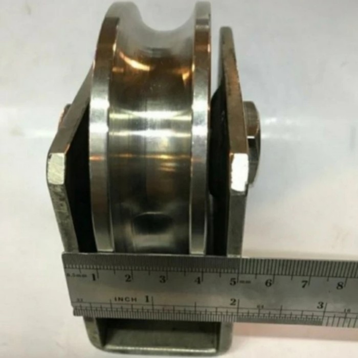 Roda Pagar Stainless 4 inch Heavy Duty 304
