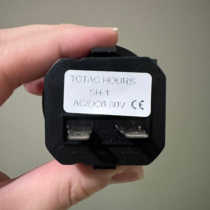 HOUR METER QUARTZ 6 DIGIT GAUGE PENUNJUK JAM ANALOG GENSET