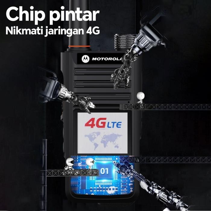 ZELLO GLOBAL POC WALKIE TALKIE B7 HT MOTOROLA ORIGINAL NATIONAL RADIO MINI JARAK JAUH 5000 KM GPS