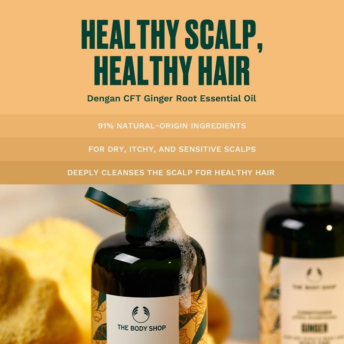 THE BODY SHOP GINGER ANTI DANDRUFF SHAMPOO 400ML