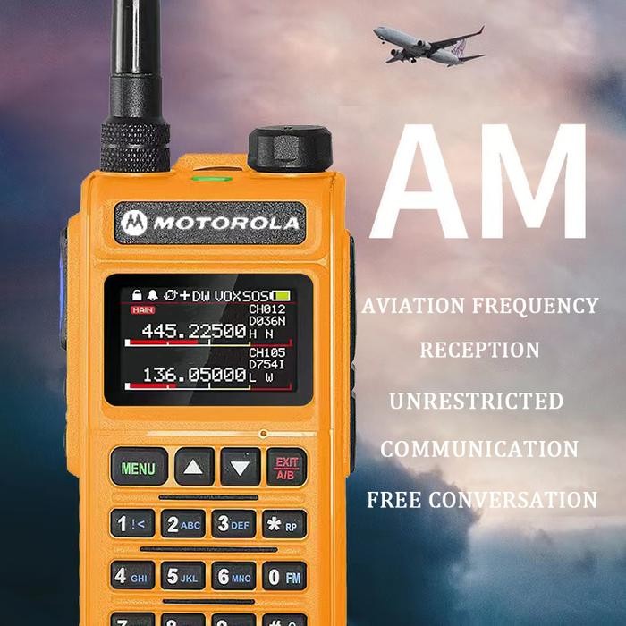 HT MOTOROLA V86T 999 CHANNELS U/V DUA ARAH RADIO 12 WATT WALKIE TALKIE