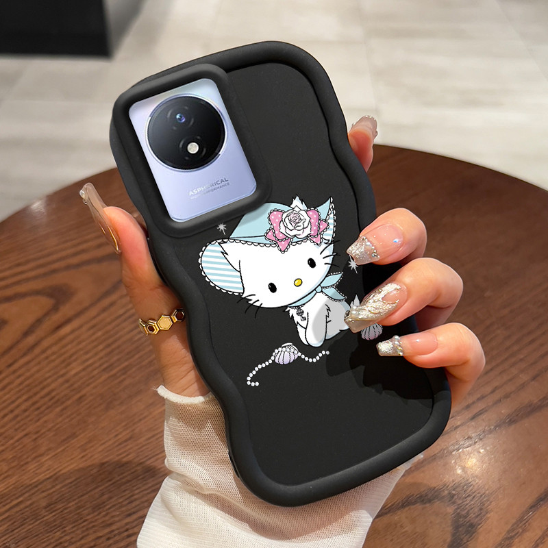 Casing Untuk VIVO Y02 Y02A Y02T Y11 2023 Case Casing Softcase kartun bulan sabit HP Kesing pelindung