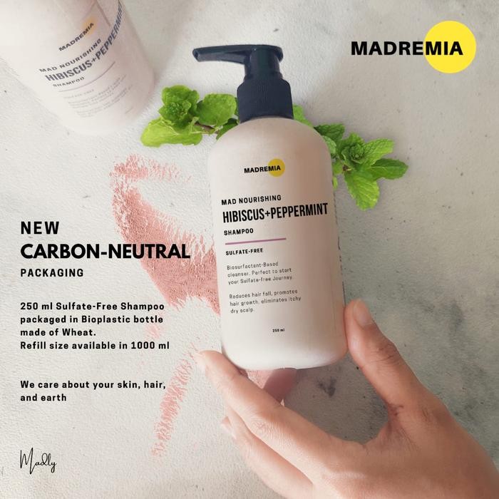 MAD NOURISHING HIBISCUS+PEPPERMINT SHAMPOO (SULFATE-FREE)