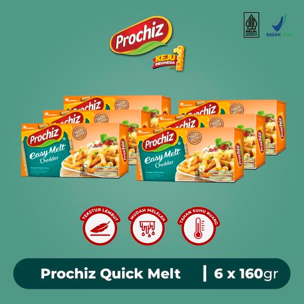 

BARANG TERLARIS Keju PROCHIZ Quick Melt 160 gr Paket 6 pcs