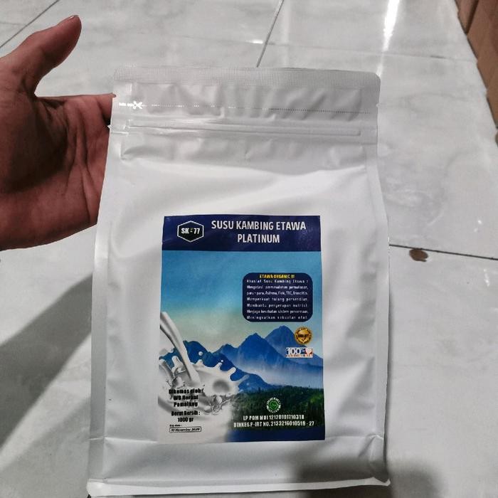 

BARANG TERLARIS SK-77 PLATINUM SUSU KAMBING ETAWA KEMASAN 1000GR RASA ORIGINAL UNTUK KESEHATAN TUBUH