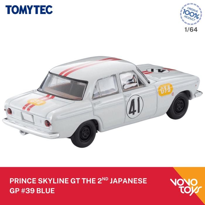 SALE  TOMICA LIMITED VINTAGE TLV-213B PRINCE SKYLINE GT THE 2ND JAPANESE GP #41 WHITE READYY
