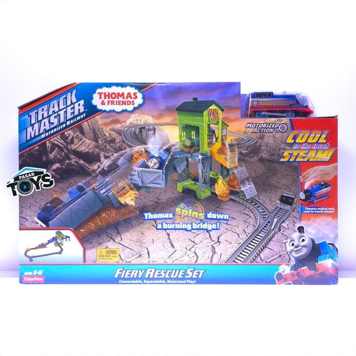 THOMAS & FRIENDS TRACKMASTER FIERY RESCUE SET MOTORIZED RAILWAY