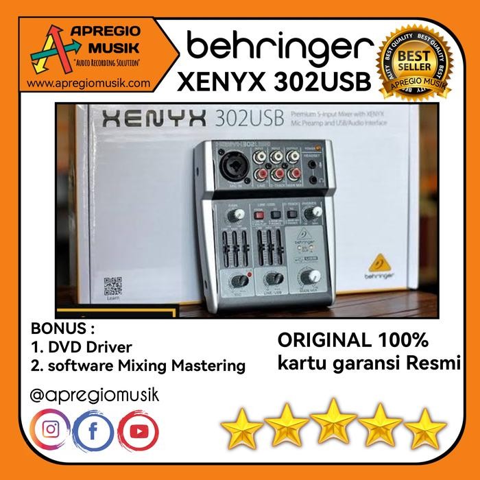 Soundcard Behringer Xenyx 302 Usb