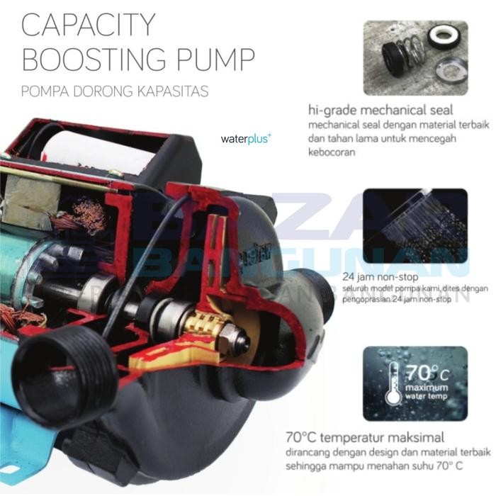 WATERPLUS - POMPA AIR DORONG BOOSTER PUMP BR 371 CPA BR371CPA 371CPA SILENT