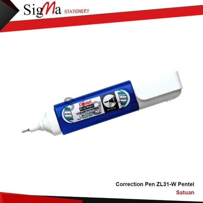 

tip ex / correction pen zl31-w merk pentel satuan kode 1163