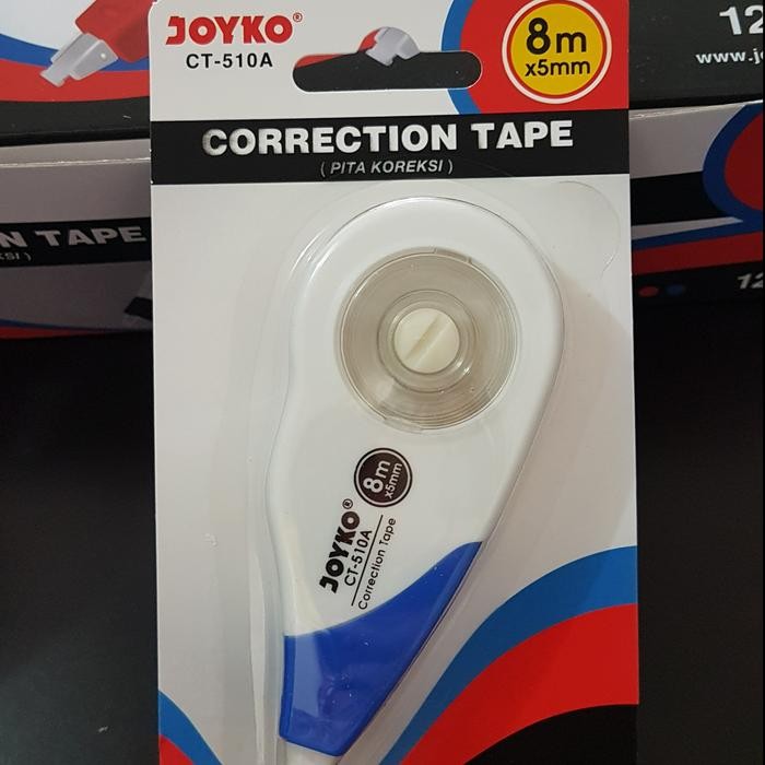 

correction tape joyko ct-510a 5mm x 8m (per lusin) tip ex kertas kode 82