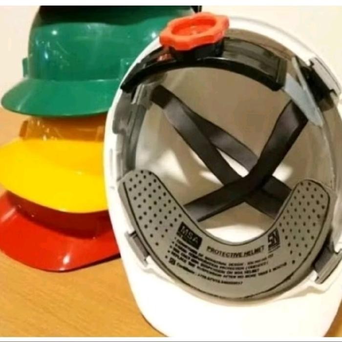 Helm Proyek Msa Sni V-Gard / Safety Helmet Msa V-Gard Sni + Fastrack Lama