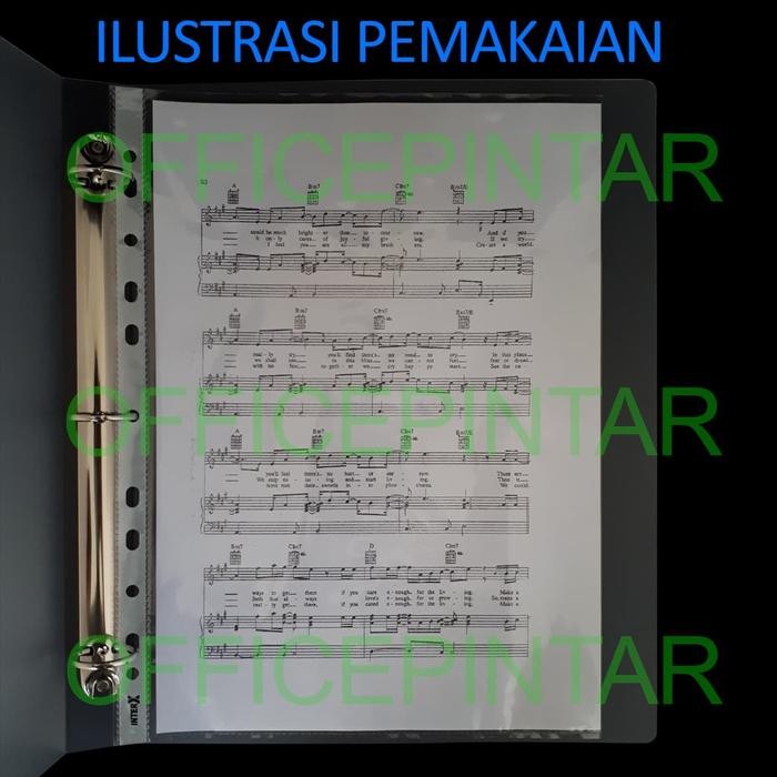 

BINDER CHOIR ORCHESTRA MUSIC SHEET BINDER PLASTIK A4 3 LUBANG KODE 1227