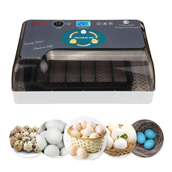 12 EGG INCUBATOR MESIN PENETAS TELUR HHD 12 AUTOMATIS