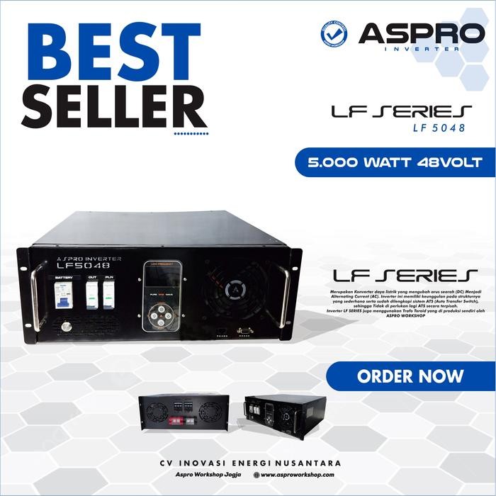 ASPRO INVERTER RACKMOUNT LF SERIES ( LF5048 ) 5KW 48VDC best seller