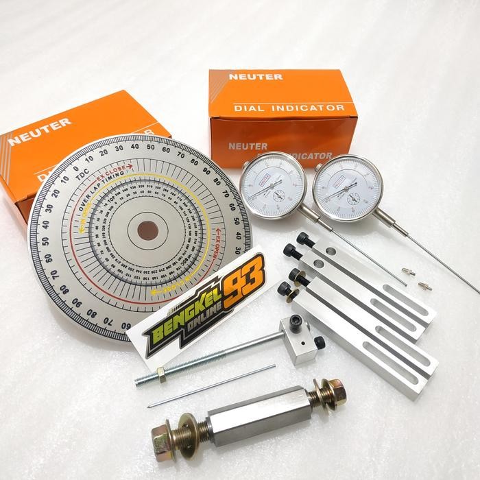 Dial Set Busur Set Alat Dial Busur Derajat Noken As Dial Indikator