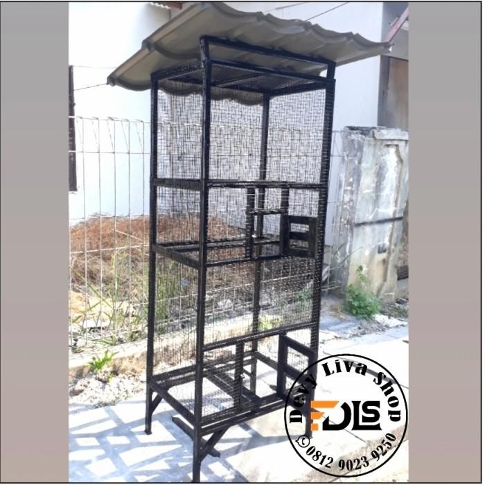 Kandang burung lovebird kenari koloni