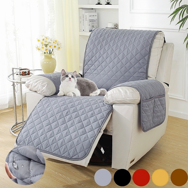 IMPORT LANMOLIFE Recliner Sofa Cover Strong Waterproof Single-Seat Recliner Sofa Furniture