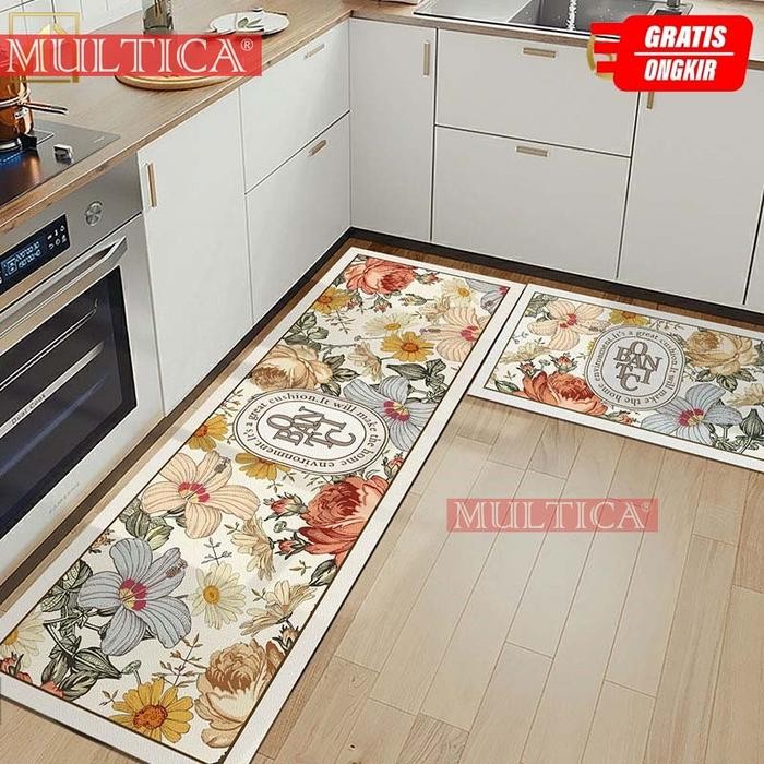 Keset Dapur Keset Kaki Anti Slip 2in1 Keset Pintu Kamar Tidur