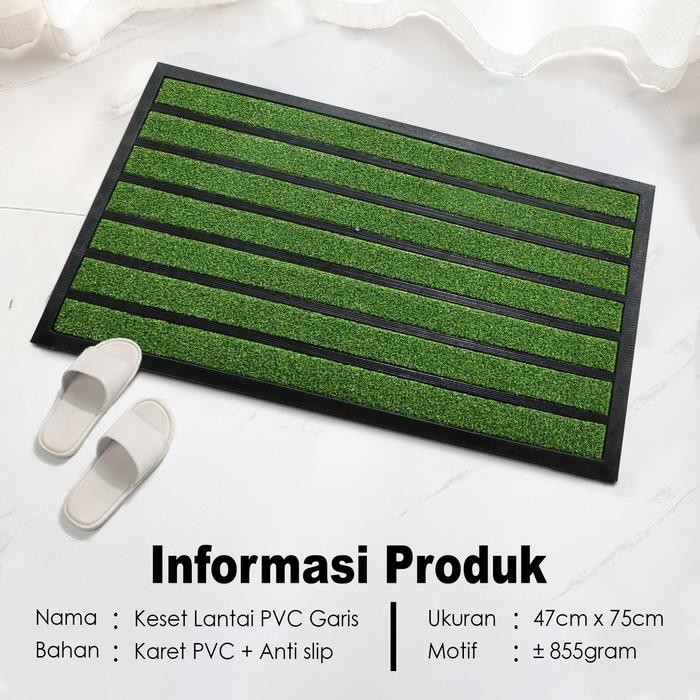 Keset Kaki Lantai Dapur Atau Ruangan Tamu / Keset Rumah Bahan Karet PVC Tebal Anti Slip Keset Lantai