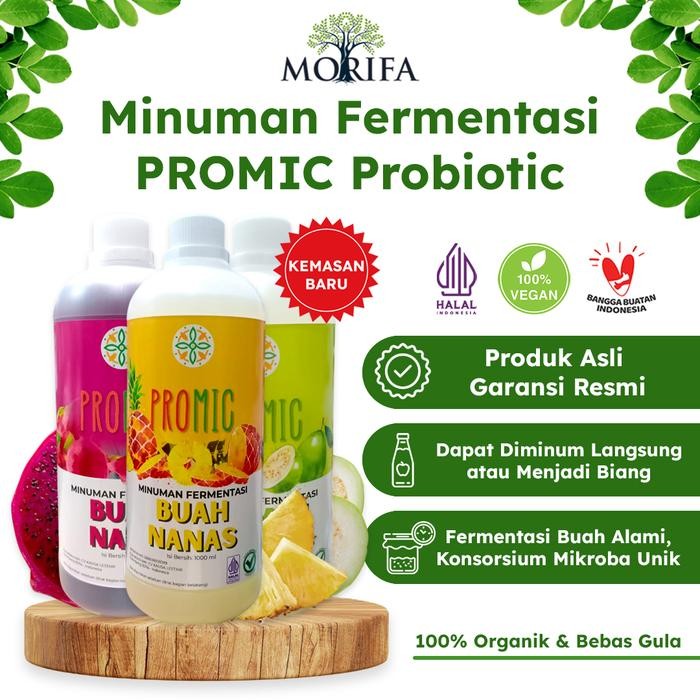 Promic Probiotik Biang Juspro Permentasi Buah Kaya Bakteri Baik 1Liter