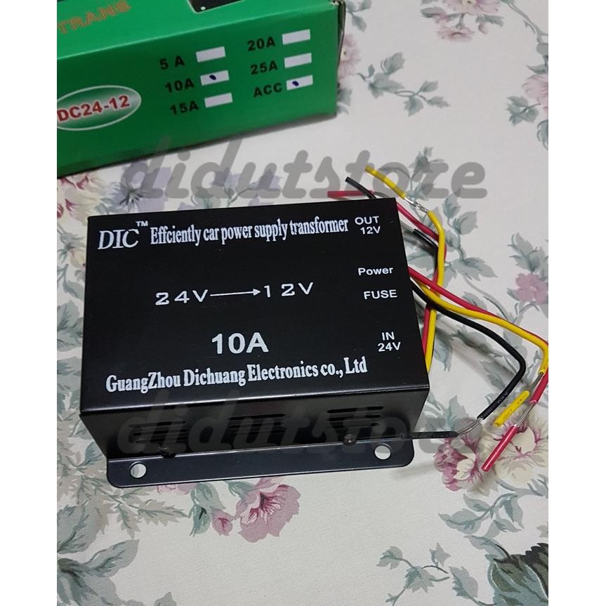 SUOER DC Converter/Step Down 24V ke 12V (10 Ampere)
