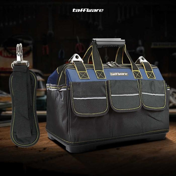Tool Bag Besar 19 21 23 Inch Taffware Tas Perkakas Multifungsi Toolkit Storage Reflective Strip