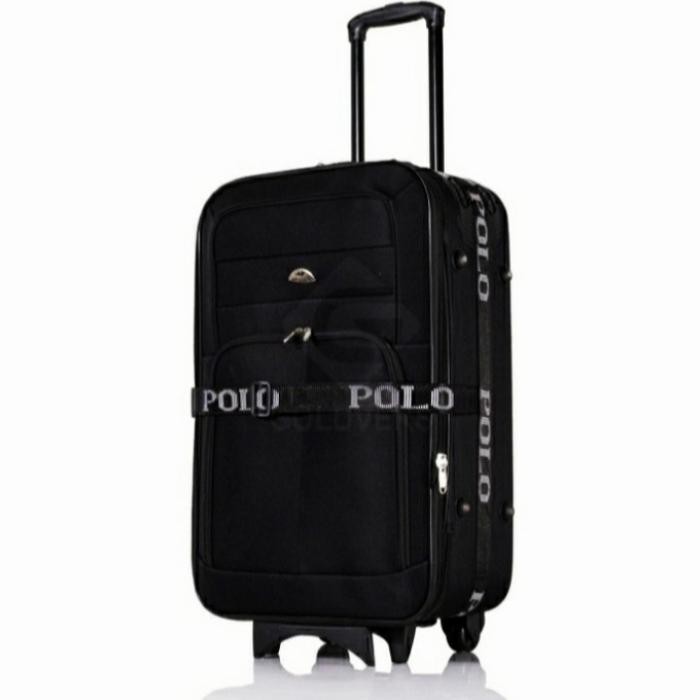 KOPER POLO 20 INCH RODA 2 BAHAN KAIN / TRAVEL BAG -Hitam