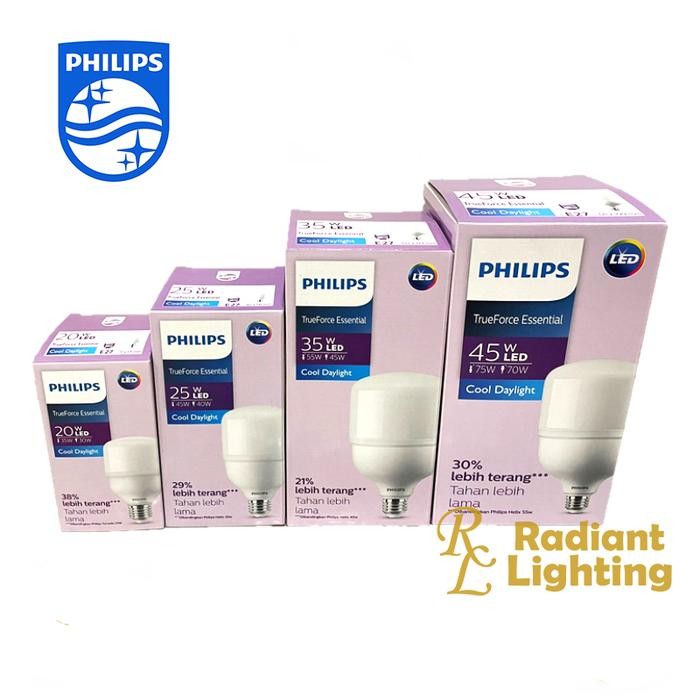 Lampu LED Philips Bohlam Bulb TForce Essential 20W 25W 35W 45W