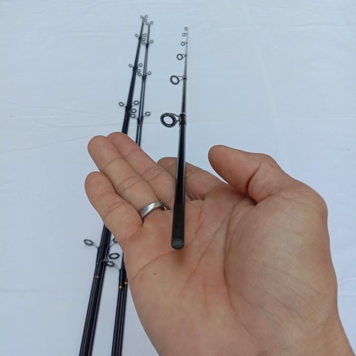 Ujung Joran Carbon Solid Murah 120cm Cincin Ring Guide non fuji