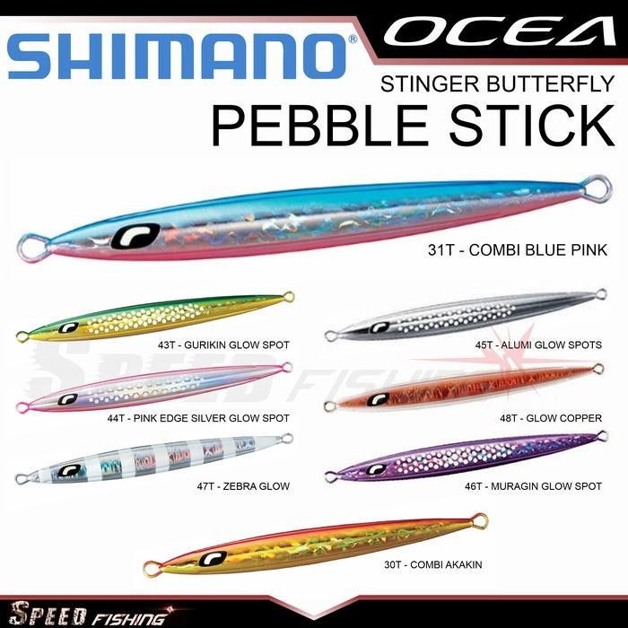 Metal Jig Shimano Ocea Stinger Butterfly Pebble Stick 200 260 350 gram