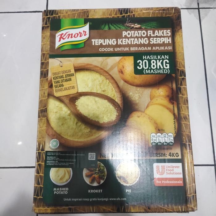 

KNORR POTATO FLAKES (MASHED POTATO) TEPUNG KENTANG SERPIH 4KG