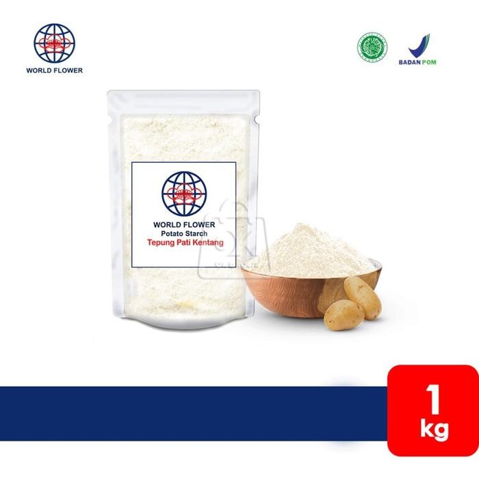 

Potato Starch / Tepung Pati Kentang World Flower (1 Kg)