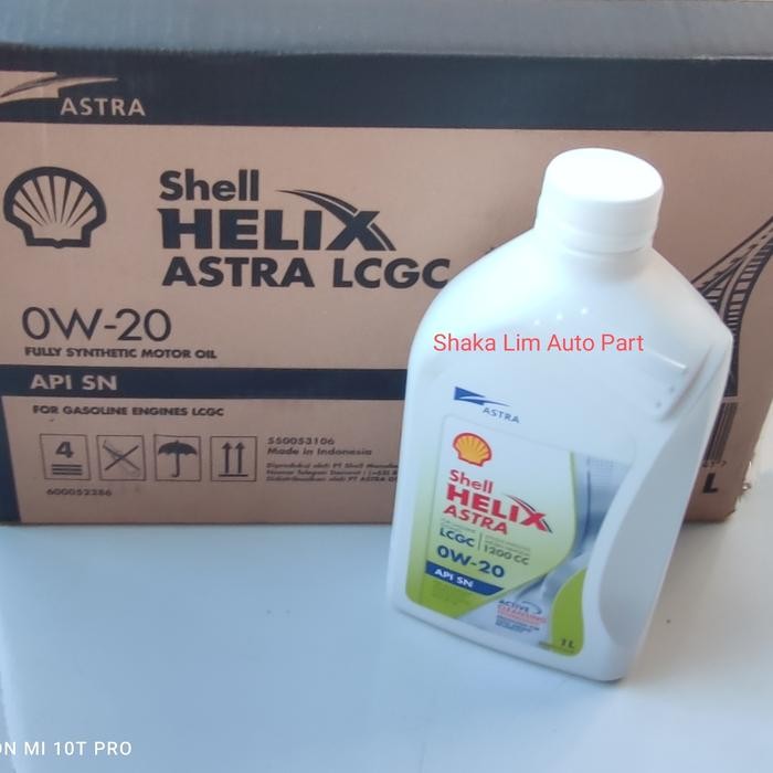 Oli Oil Shell Helix Astra Sae 0W - 20 Api Sn 1 Liter Fully Synthetic Kode 081