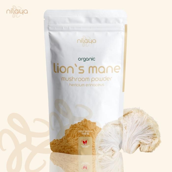 Lion's Mane Mushroom Powder 100 grams - Brain & Nervous System Health, Mood & Mental Focus - Pure &