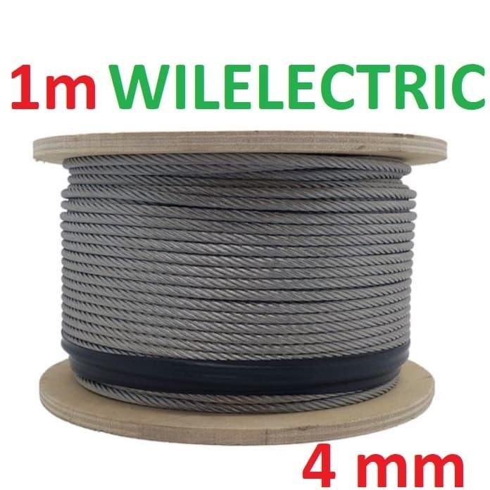 PREMIUM Kawat seling 4 mm 4mm Kabel Seling / Steel Wire Rope / Kawat galvanis