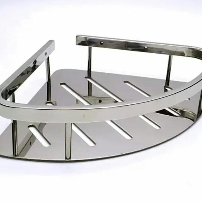 PREMIUM Rak Sudut kamar mandi Rak sabun sudut.Rak shampoo .Rak stainless 304