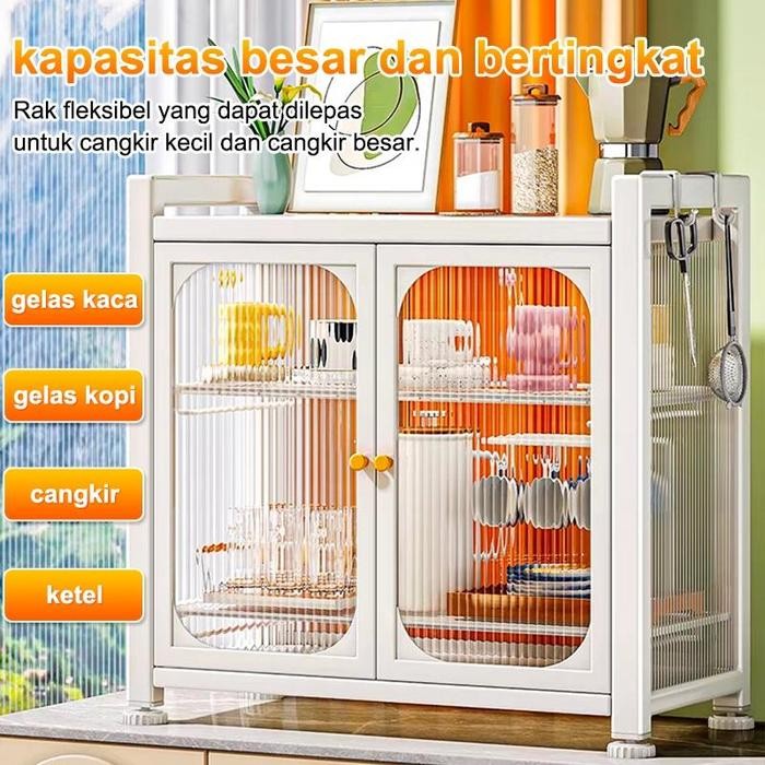 PREMIUM Rak Lemari Piring Rak Kabinet Dapur Rak Lemari Dapur Rak CuciStartPiring Stainless Dish Rack