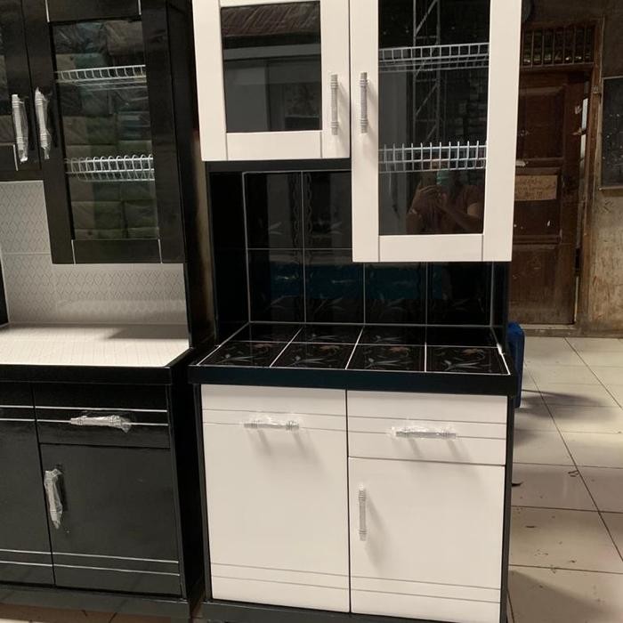 PREMIUM Lemari dapur pintu 2 lemari sayur pintu 2 rak piring