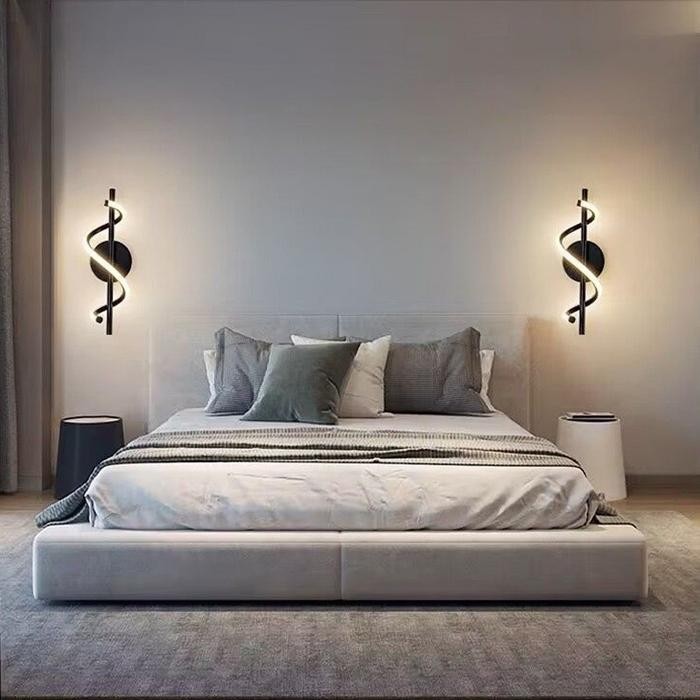 PREMIUM Lampu dinding kamar tidur modern tempel aesthetic lampu tembok ruang tamu hias dinding